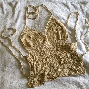 Crochet bikini top